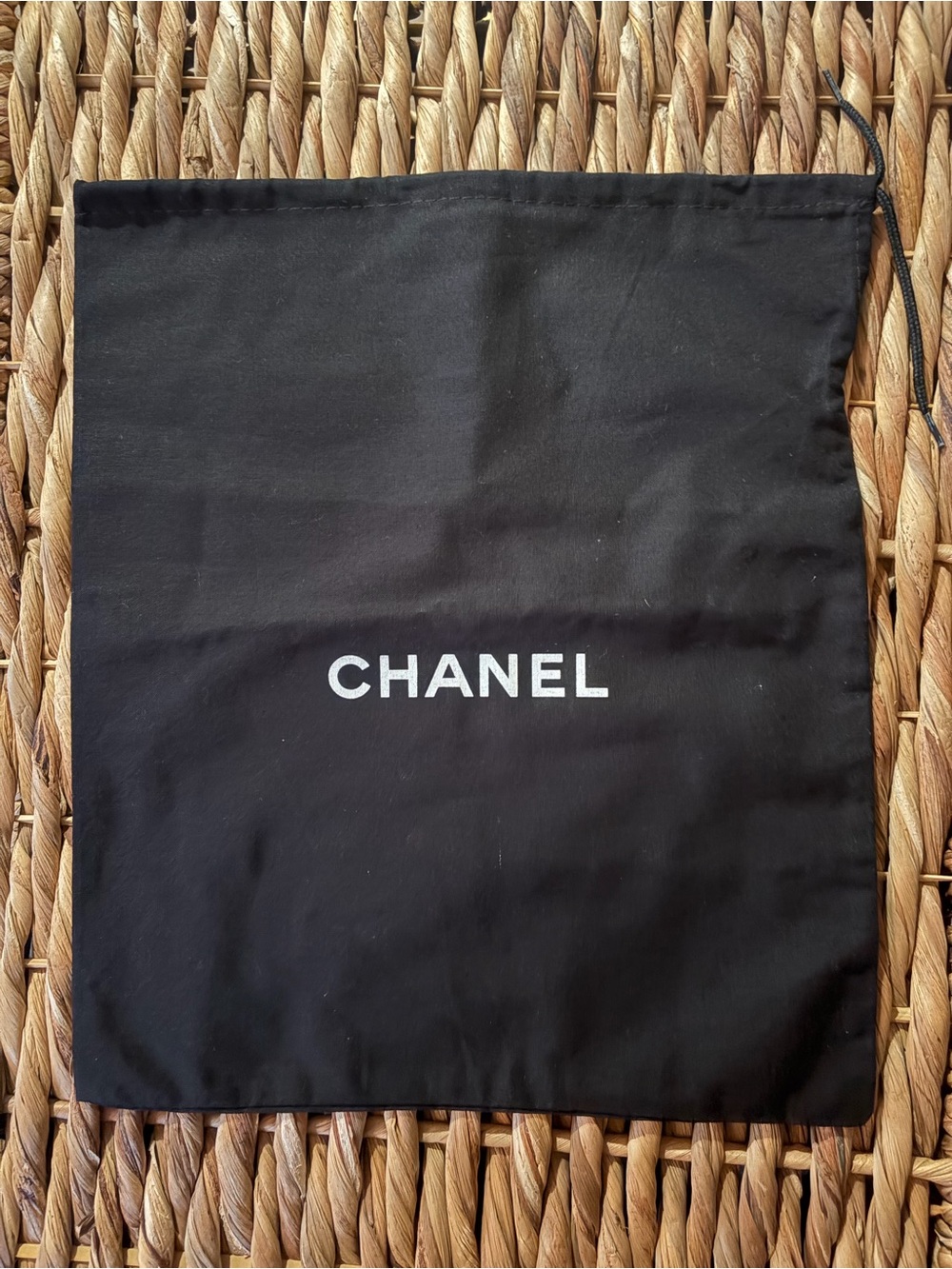 Chanel Dust Bag Authentic CHANEL Black  Dust Bag  12" X 13.5"